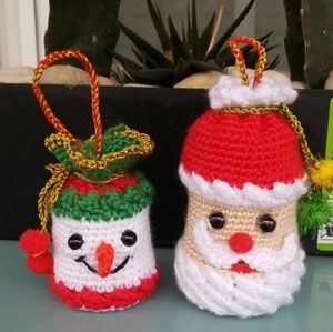 Santa Claus &Snow Man Amigurumi